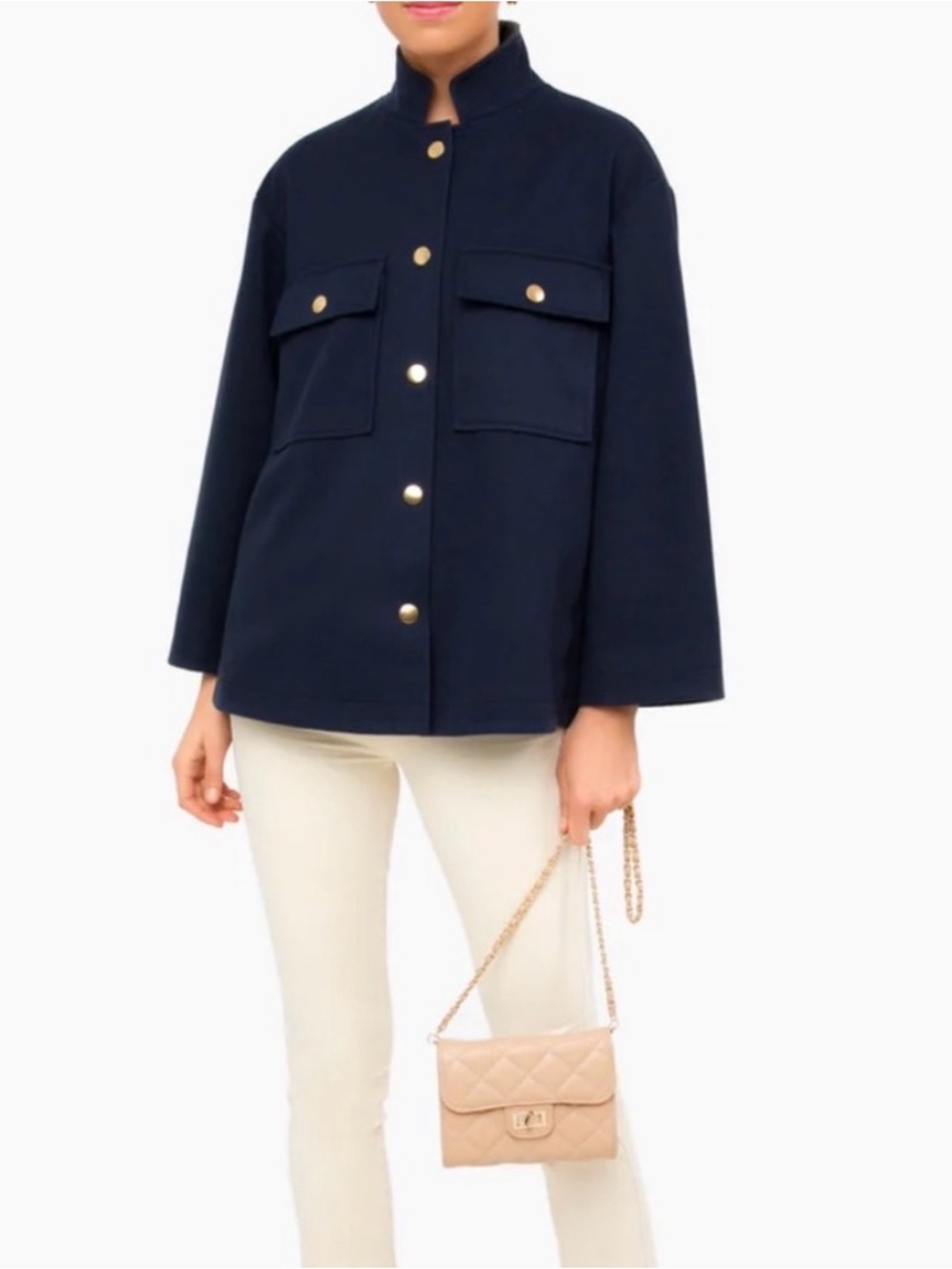 Tuckernuck Navy Marant Button-Front Jacket Medium